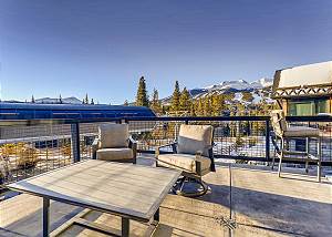 Step out to the balcony situated off of the dining area