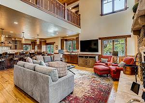 High ceiling great room