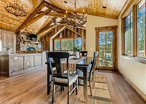 Just beyond the dining area