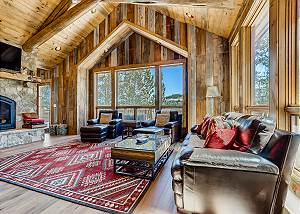Cozy cabin living room