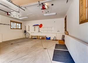 Spacious and heated 2 car garage