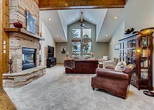 Two sided fireplace
