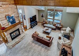 Looking down from the loft