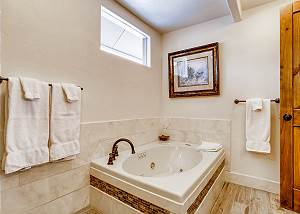 Take a relaxing soak in the Main Bath