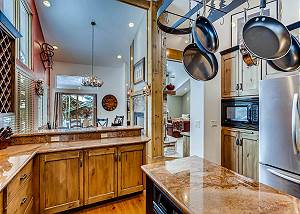 Kitchen looking to dining