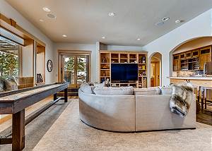 Deck access to hot tub