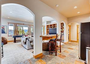 Lower level media room