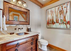 Powder bath on main level