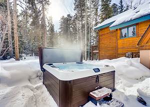 Private outdoor hot tub