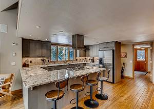 Gourmet kitchen with gas stove
