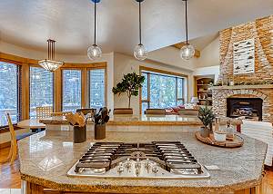 Kitchen opens up to Great Room