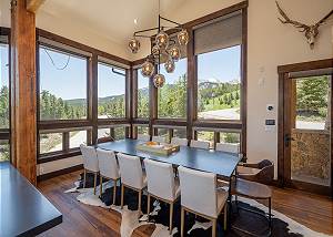 Dining Table offers seating for 12