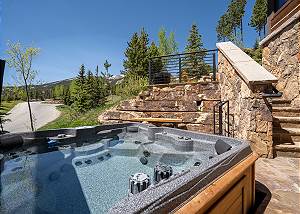 Private outdoor hot tub