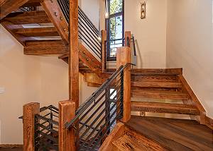 Stairway from the Main Level to the Upper Level