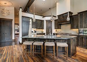 The gourmet kitchen