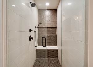 Large walk-in shower