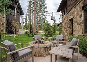 Gather around the gas fire pit