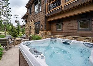 Private outdoor hot tub