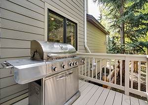 BBQ Gas Grill off of the Kitchen