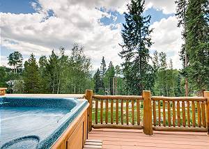 Deck off of Great Room with Hot Tub