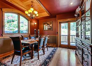 Dining room with balcony
