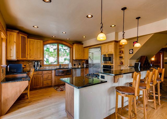 Fully stocked kitchen