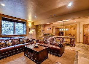 Lower level den and rec room