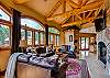 Great Room with gas fireplace and TV