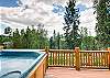 Deck off of Great Room with Hot Tub