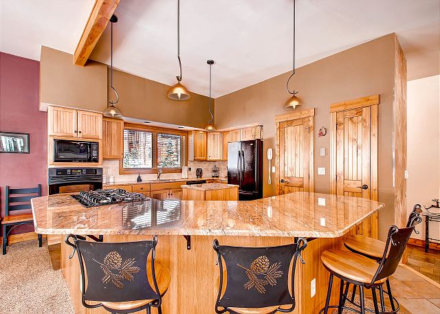 with additional bar seating