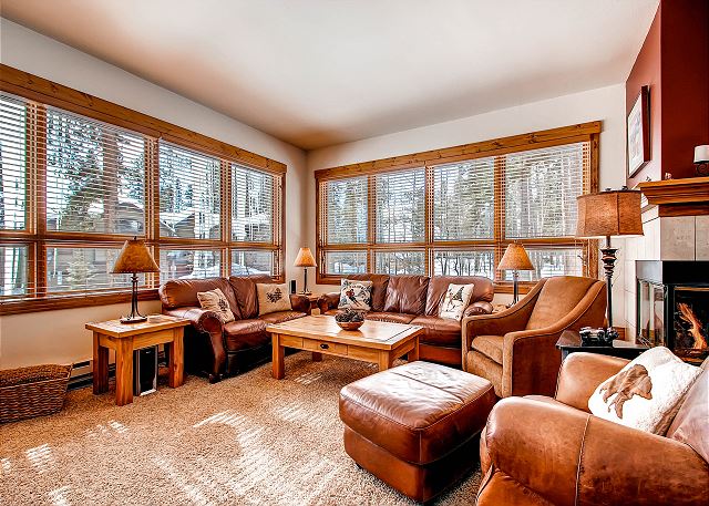 Great Room with Gas Fireplace and flat screen TV