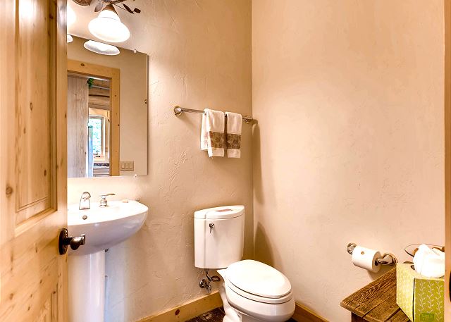 Powder bath on main level