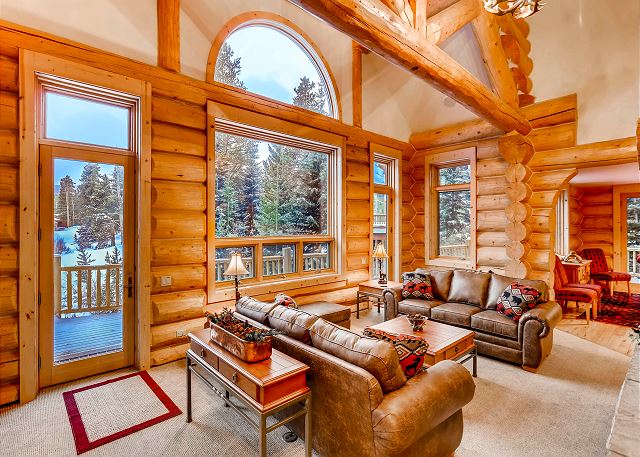 is open to deck access leading to hot tub and open to dining area