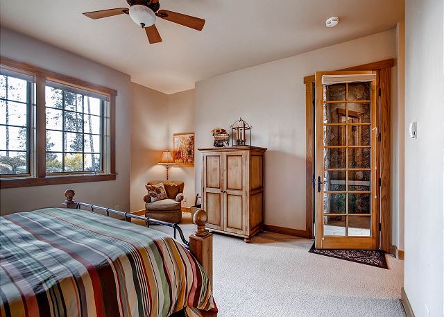 Sleeps 2 in one king bed, ensuite bath and door that goes directly out to Hot Tub