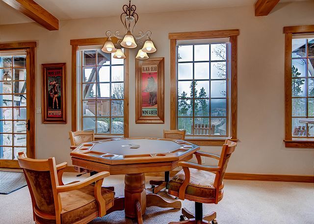 Card Table in Lower Level Rec Room