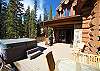 Deck with Private Hot Tub, Gas Fireplace and Outdoor Seating