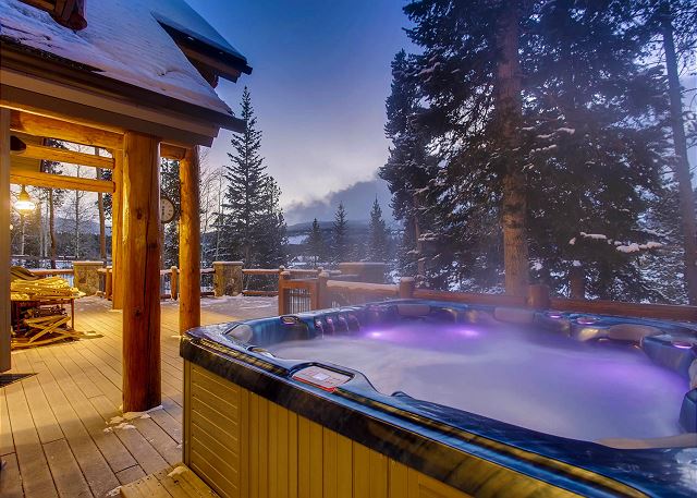 Private hot tub for relaxing any time, day or night