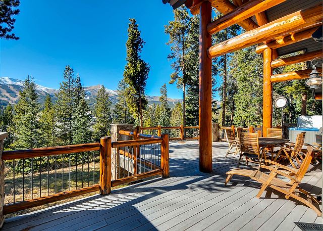 Enjoy the expansive deck and views