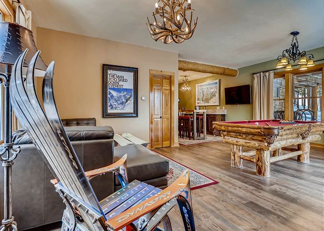 sofa and billiards