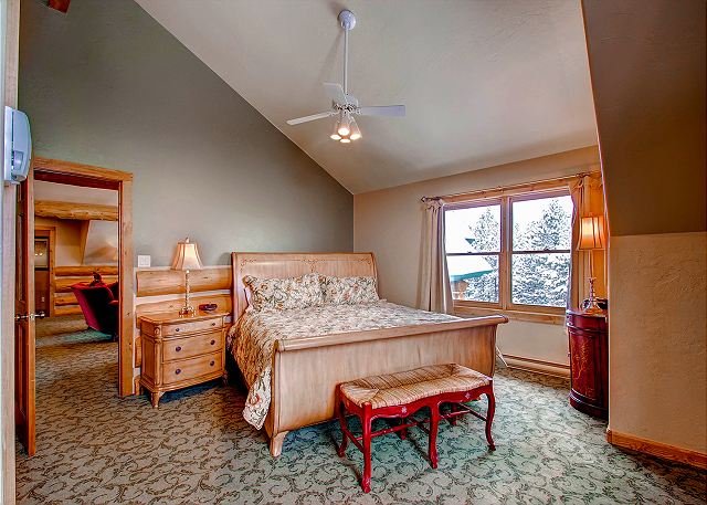 - Sleeps 2 in one king bed, ensuite bath