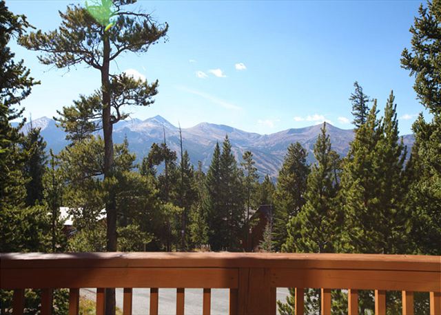 Excellent Views of the Breckenridge Peaks from front deck