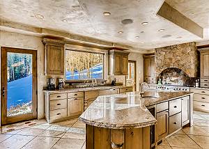 The bright and open Gourmet Kitchen