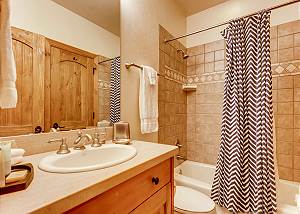Lower full hall bathroom