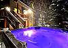 Relaxing private hot tub