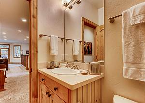 Lower full hall bathroom