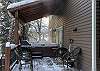 Raven's Call Chalet Deck with hot tub and BBQ gas grill