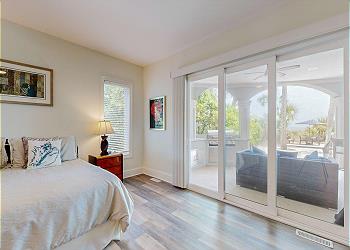 First Floor Primary Bedroom with Direct Access to Private Patio