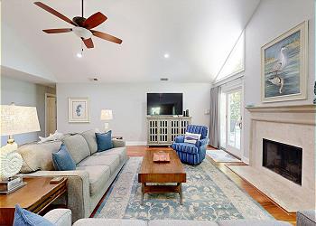 Living Room with HDTV