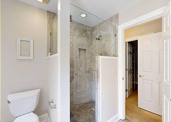 Primary Bathroom with Tiled Walk-in Shower