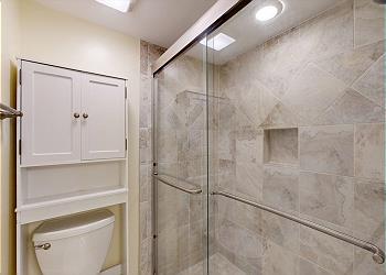 Master Bathroom with Tiled Walk-in Shower
